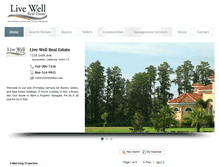 Tablet Screenshot of livewellre.com